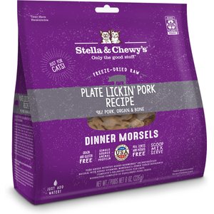 Stella & Chewy's Dinner Morsels Plate Lickin' Pork Recipe Cat Dried Food, 8-oz bag