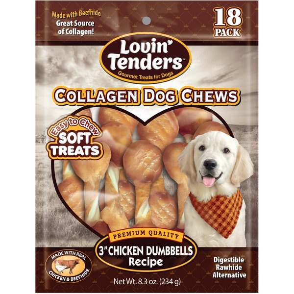 BUTCHER SHOP Collagen 5in Chicken Kabobs Recipe Dog Jerky Treat, 7.1
