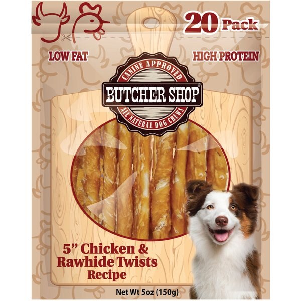 Discontinued BUTCHER SHOP 5in Chicken & Beef Kabobs Recipe Dog Jerky