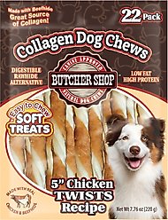 Lovin'Tenders Collagen 5-in Chicken Twists Recipe Dog Jerky Treat, 7.76-oz bag
