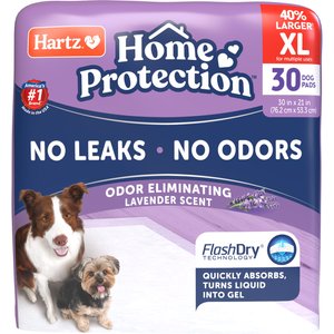 Hartz Home Protection No Odor No Leaks Lavender Scented X-Large Dog Pads, 30 x 21-in, 30 count