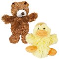 KONG Plush Teddy Bear + Duck Dog Toy