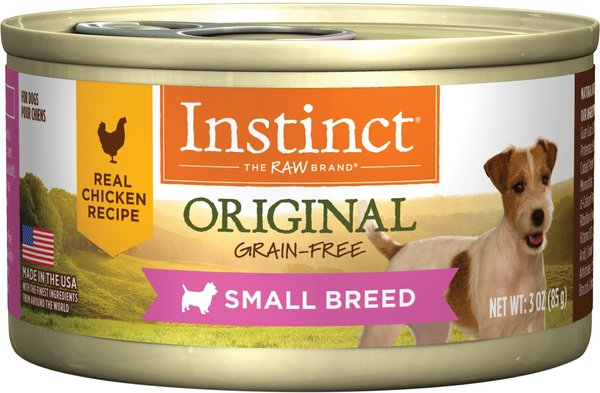 Instinct Original Small Breed Grain-Free Real Chicken Recipe Wet Canned Dog Food, 3-oz, case of 24 slide 1 of 11