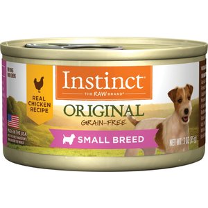 Instinct Original Small Breed Grain-Free Real Chicken Recipe Wet Canned Dog Food, 3-oz, case of 24