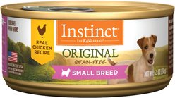 Instinct Original Small Breed Grain-Free Real Chicken Recipe Wet Canned Dog Food, 5.5-oz, case of 12