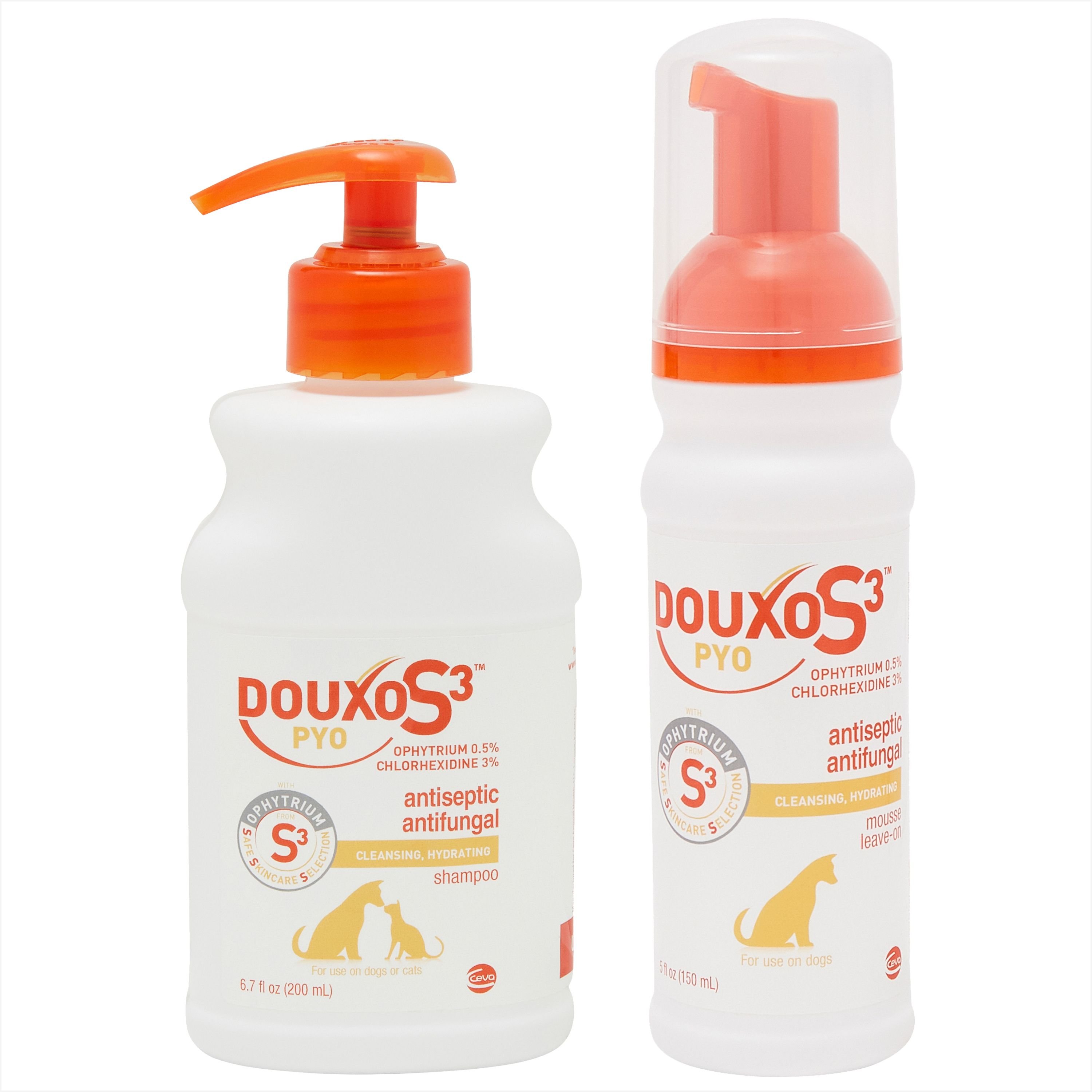DOUXO S3 PYO Antiseptic Antifungal Chlorhexidine Dog & Cat Shampoo