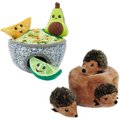 Frisco Guacamole Hide & Seek Puzzle + ZippyPaws Burrow Dog Toy, Hedgehog Den, Puzzle Set