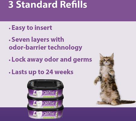 Show full view: Litter Genie Standard Refill, 3 count slide 3 of 13