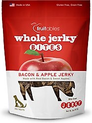 Fruitables Whole Jerky Bites Bacon & Apple Dog Treats, 5-oz bag