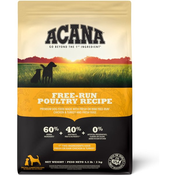 ACANA Meadowland Grain Free Dry Dog Food 4.5 lb bag Chewy