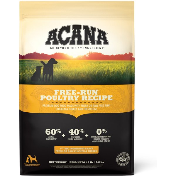 GATHER Free Acres Organic Free Run Chicken Dry Dog Food 16 lb bag