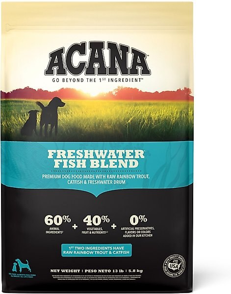 ACANA Freshwater Fish Recipe Grain-Free Dry Dog Food, 13-lb bag slide 1 of 11