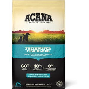 ACANA Freshwater Fish Recipe Grain-Free Dry Dog Food, 25-lb bag