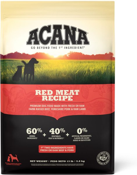 ACANA Red Meat Recipe Grain-Free Dry Dog Food, 13-lb bag slide 1 of 11