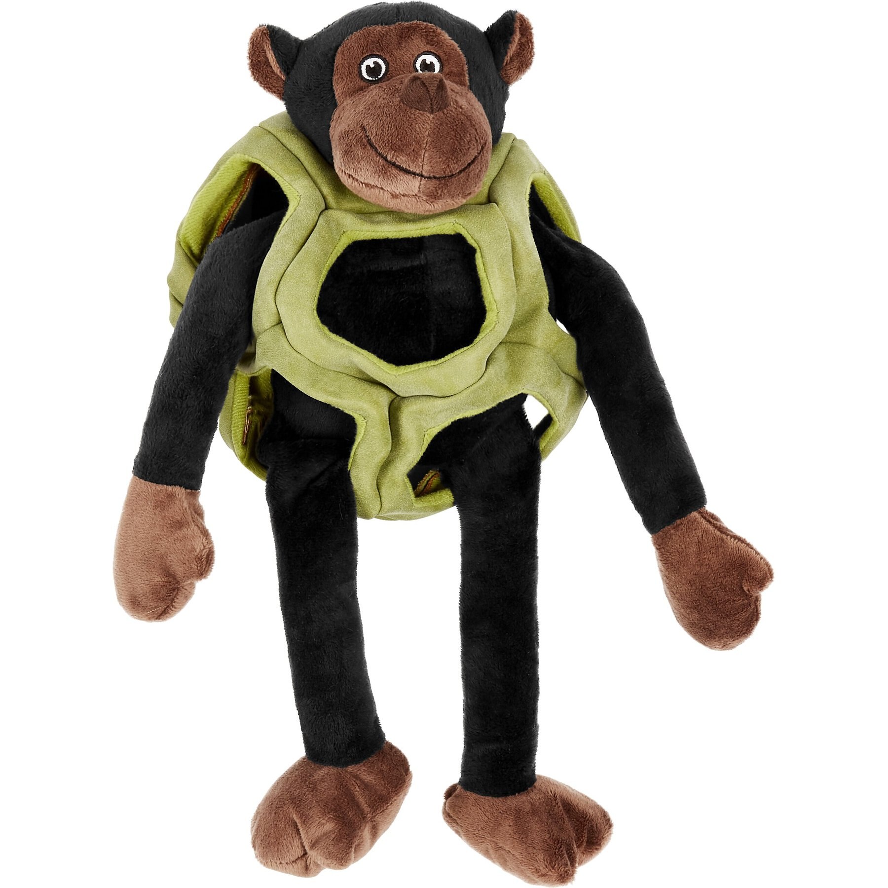 KONG Puzzlements Monkey Dog Toy, Multicolored, Large 