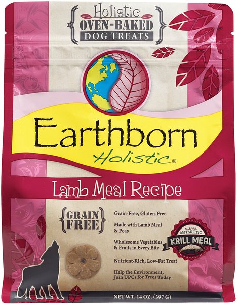 Earthborn Holistic Grain-Free Lamb Meal Recipe Dog Treats, 14-oz bag slide 1 of 10
