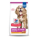 Hill's Science Diet Adult 11+ Small & Mini Chicken Meal, Barley & Brown Rice Recipe Dry Dog Food, 15.5-lb bag