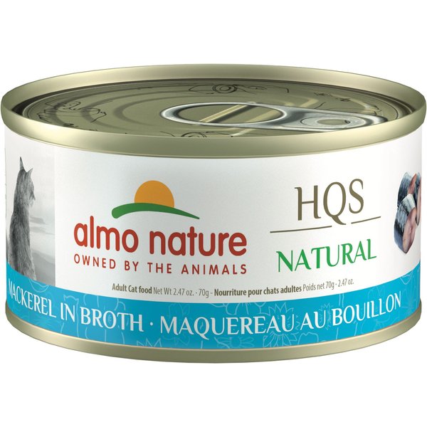 ALMO NATURE HQS Natural Mackerel in Broth Grain Free Canned Cat