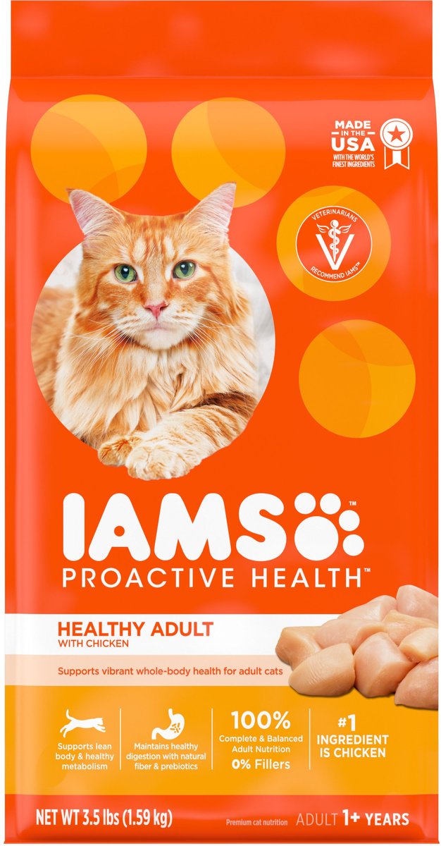 Iams Proactive Health Healthy Adult Original With Chicken Dry Cat Food 