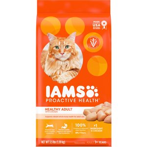 Iams ProActive Health Healthy Adult Original with Chicken Dry Cat Food, 3.5-lb bag
