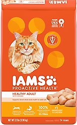 Iams ProActive Health Healthy Adult Original with Chicken Dry Cat Food, 22-lb bag