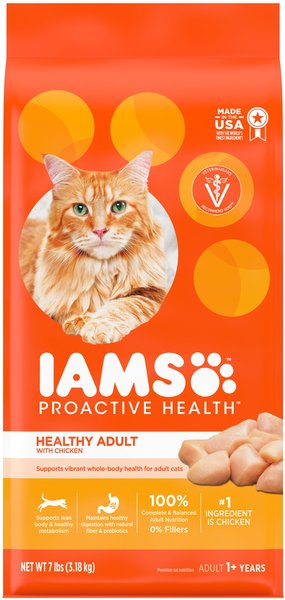 Iams ProActive Health Healthy Adult Original with Chicken Dry Cat Food, 7-lb bag slide 1 of 10