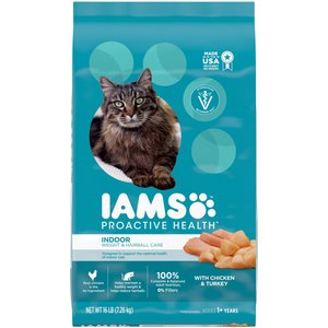 Iams ProActive Health Indoor Weight & Hairball Care Adult Dry Cat Food