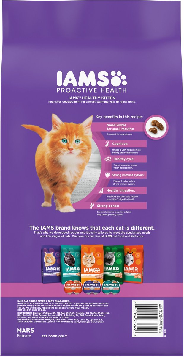 IAMS ProActive Health Kitten Dry Cat Food, 3.5lb bag