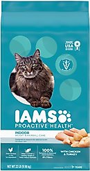 Iams ProActive Health Indoor Weight & Hairball Care Adult Dry Cat Food, 22-lb bag