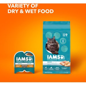 Iams ProActive Health Indoor Weight & Hairball Care Adult Dry Cat Food, 22-lb bag
