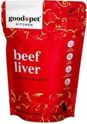 Good Pet Kitchen Beef Liver Air Dried Dog Treat, 2.8-oz bag slide 1 of 5