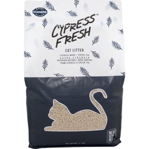 Next Gen Pet Products Cypress Fresh Unscented Clumping Wood Cat Litter, 6-lb bag