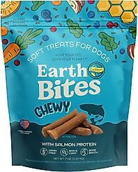 Earthborn Holistic Earthbites Salmon Flavored Grain-Free Soft & Chewy Dog Treats, 7-oz bag