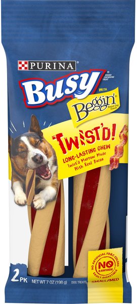 Purina Busy With Beggin' Twist'd Small/Medium Breed Dog Treats, 2 count slide 1 of 11