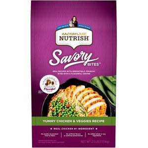 Rachael Ray Nutrish Savory Bites Yummy Chicken & Veggies Recipe Dry Cat Food, 2.5-lb bag