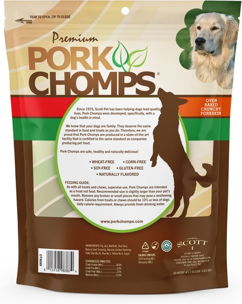 Pork Chomps 6-in Assorted Munchy Strips Chew Dog Treats, 50 count