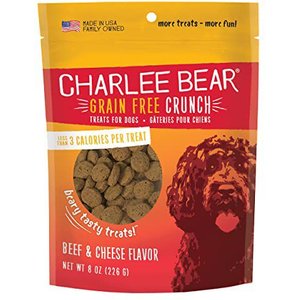 Charlee Bear Beef & Cheese Dog Treat, 8-oz bag