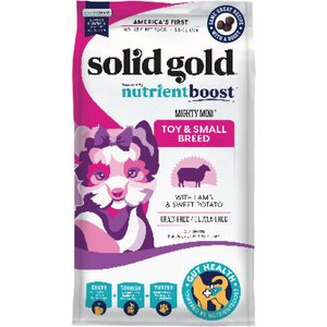 Solid Gold Nutrientboost Mighty Mini Small & Toy Breed Grain-Free Lamb, Sweet Potato & Carrot Dry Dog Food, 3.75-lb bag