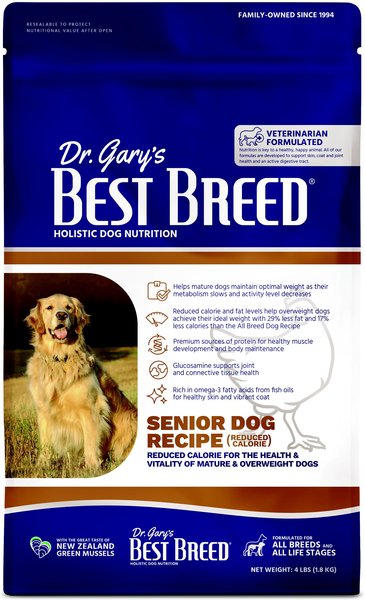 DR. GARY S BEST BREED Holistic Senior Reduced Calorie Dry Dog Food