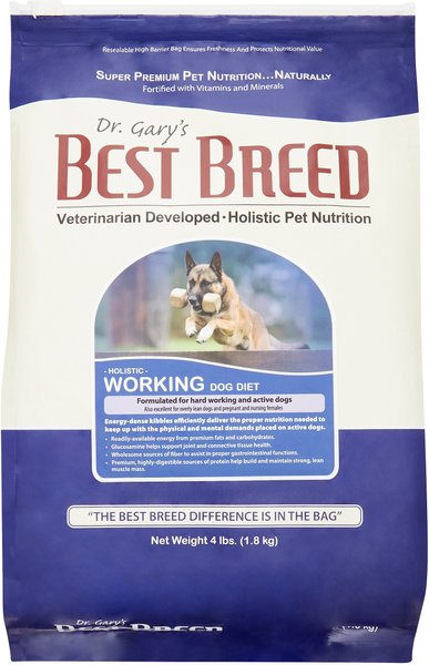 Dr. Gary's Best Breed Holistic Working Dry Dog Food, 4-lb bag slide 1 of 6
