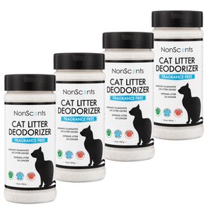 NonScents Cat Litter Deodorizer, 16-oz bottle, bundle of 4