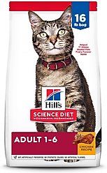 Hill's Science Diet Adult Chicken Recipe Dry Cat Food, 16-lb bag