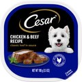 Cesar Classic Loaf in Sauce Chicken & Beef Recipe Dog Food Trays, 3.5-oz tray, 1 count