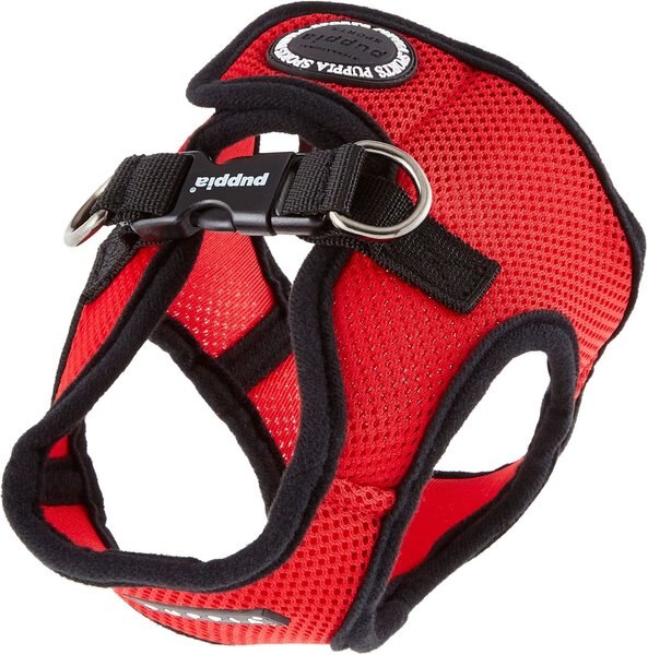 Puppia Vest Polyester Step In Back Clip Dog Harness, Red, Medium: 15.4-in chest slide 1 of 10