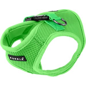 Puppia Vest Polyester Step In Back Clip Dog Harness, Green, Large: 16.9-in chest