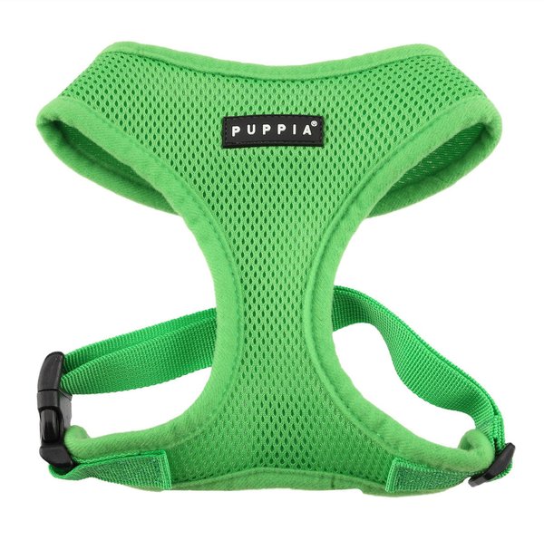 Puppia Polyester Back Clip Dog Harness, Green, Medium: 16 to 22-in chest slide 1 of 8