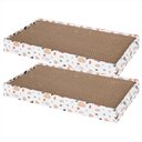 Frisco Double-Wide Cat Scratcher Toy with Catnip, 2 count, Modern Terrazzo