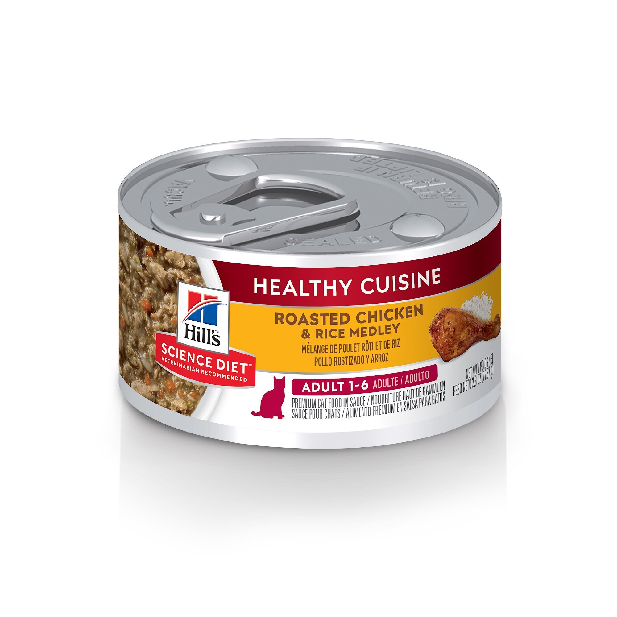 HILL'S SCIENCE DIET Adult Healthy Cuisine Roasted Chicken & Rice Medley ...