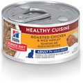 Hill's Science Diet Adult 7+ Healthy Cuisine Roasted Chicken & Rice Medley Canned Cat Food, 2.8-oz, case of 24