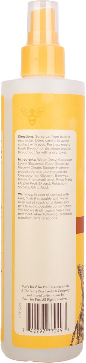 BURT S BEES Waterless Shampoo for Cats 10 oz bottle Chewy